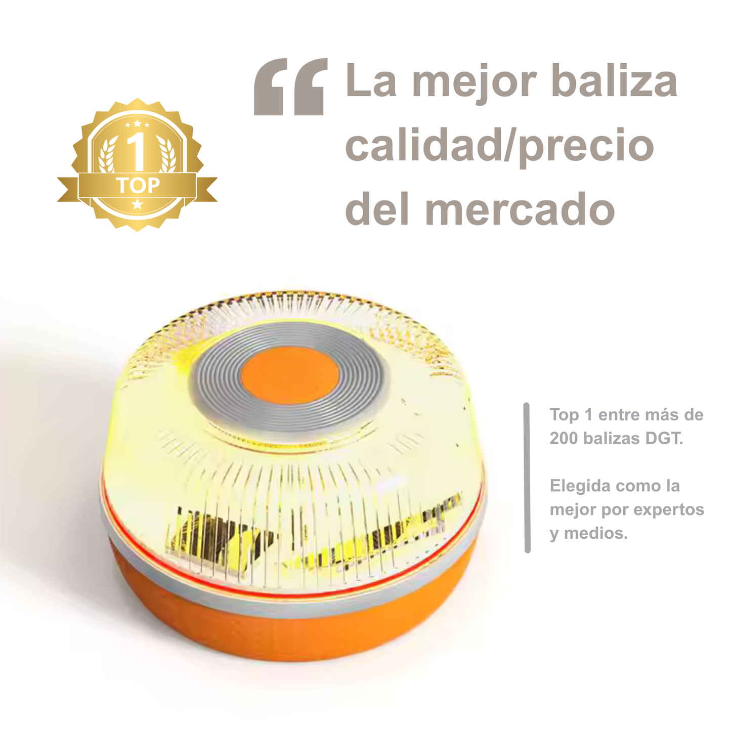 Baliza V16 PRO – Homologada DGT 3.0 con Conectividad y Visibilidad 1000m
